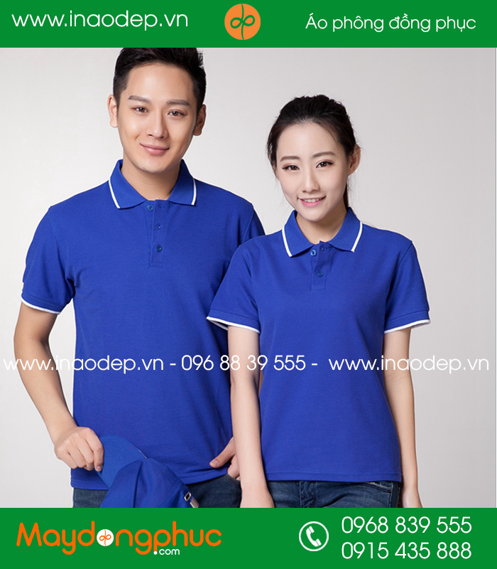 Áo phông màu xanh bích